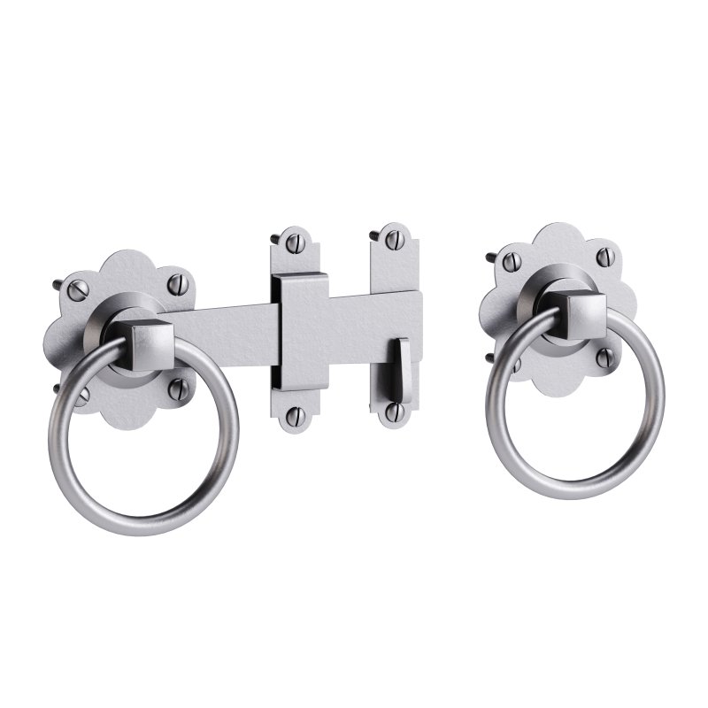 Black Gate Latch Wrought Iron Fence Door - Image 2