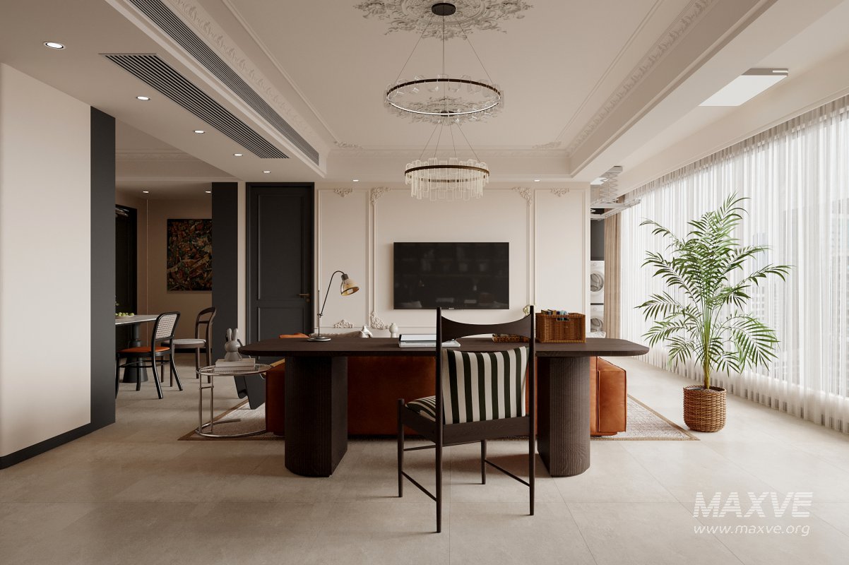 Luxurious living room and dining room - Image 2