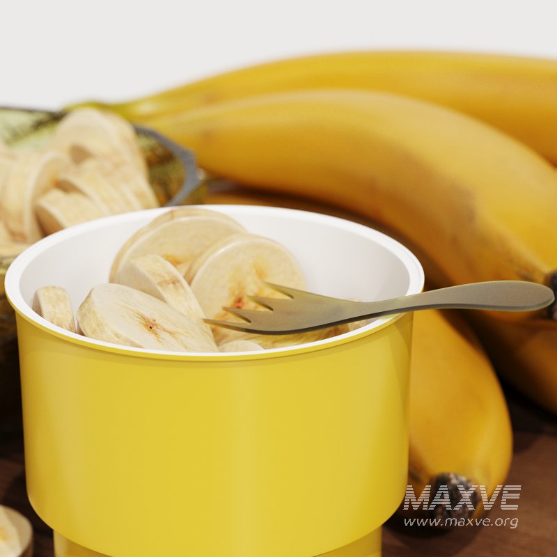 Wood Centerpiece with Banana - Image 4