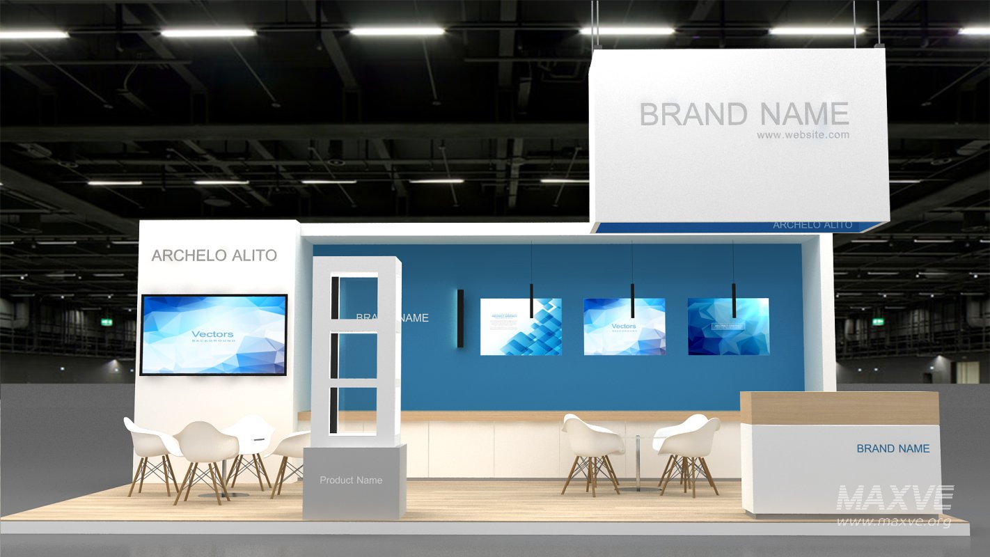 3d model exhibition booth tradeshow - Image 2