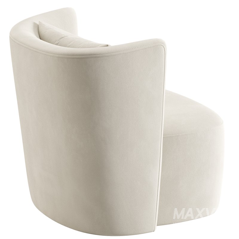 Sculpted Swivel Chair - Image 1