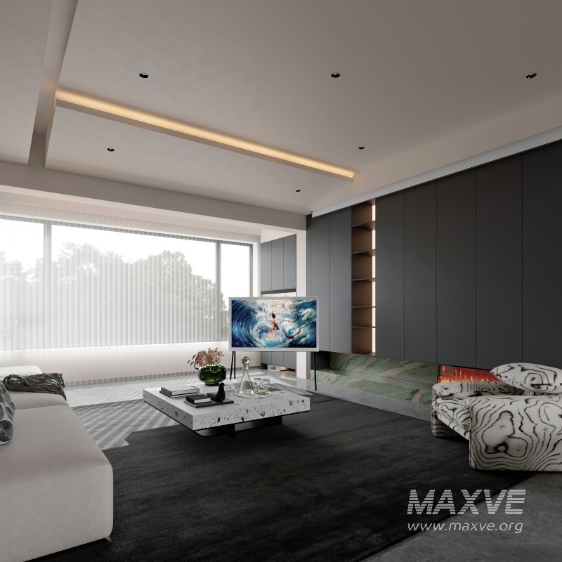 Modern living room dining room - Image 4