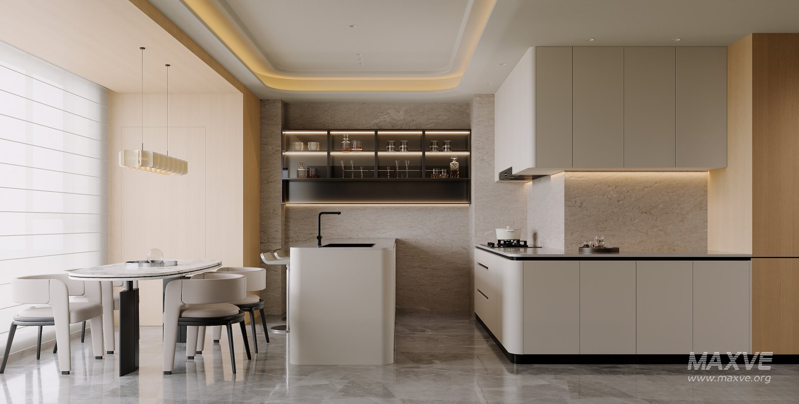 Modern living and dining room bedroom - Image 1