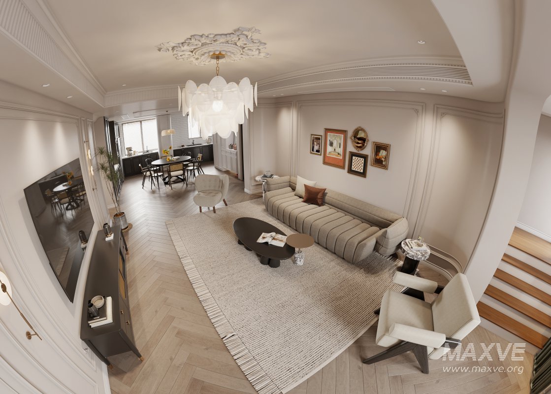 Luxurious living room and dining room - Image 3