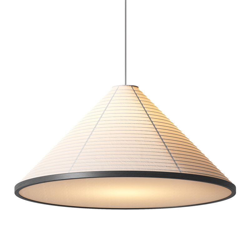 Washi Paper Pyramid Pendant Lamp - Image 4