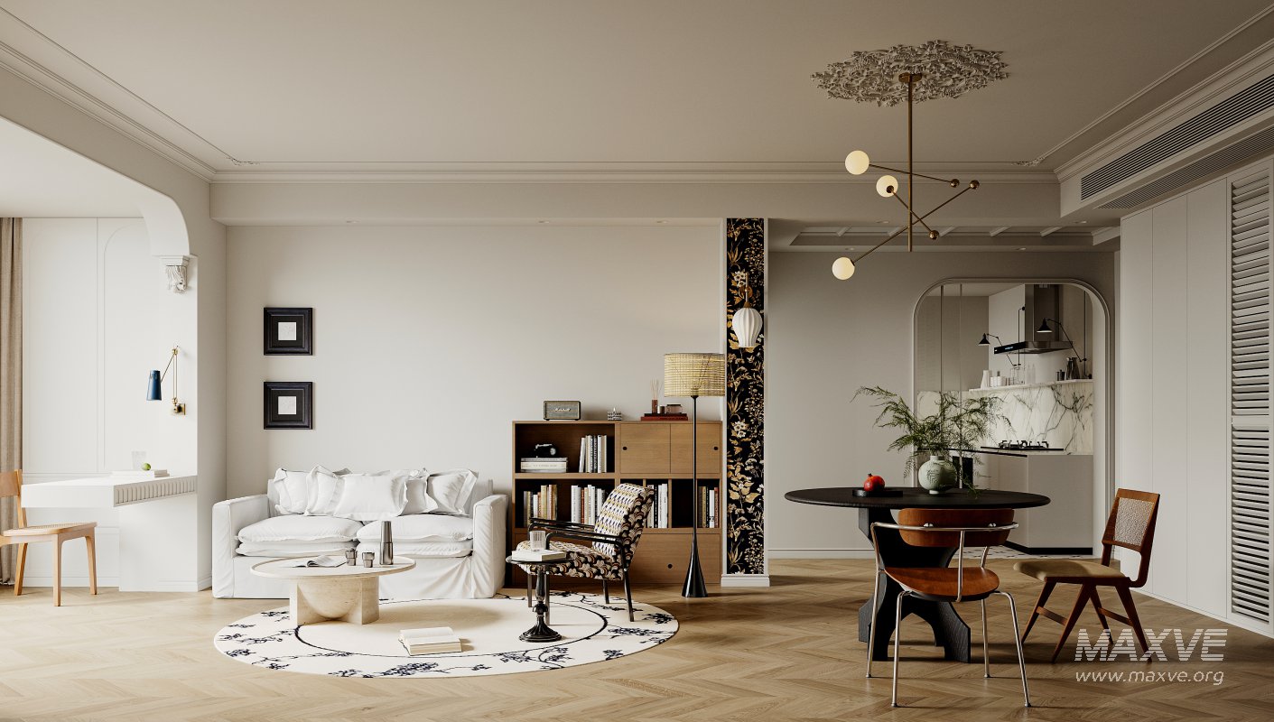 Luxurious living room and dining room bedroom - Image 6