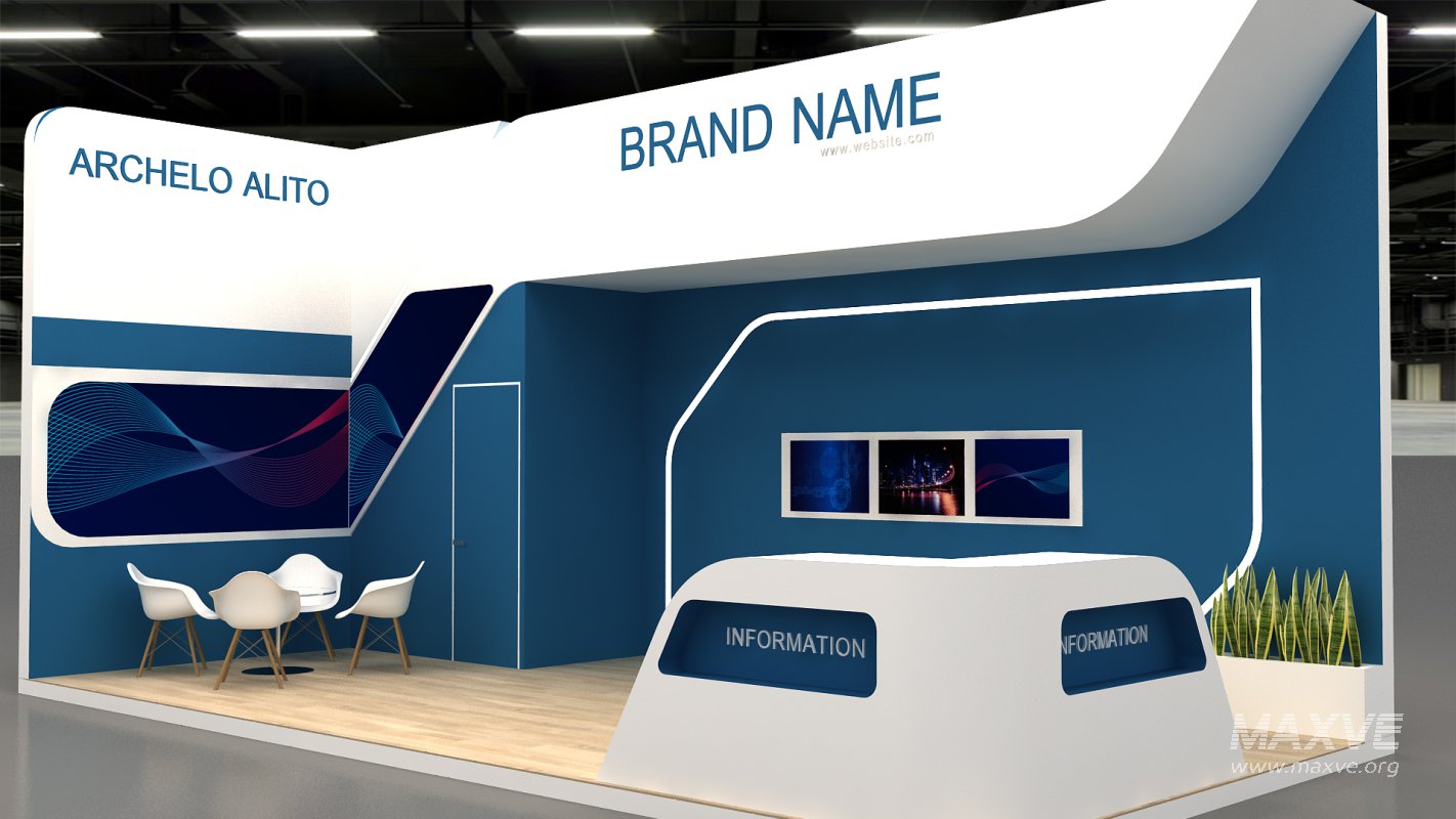 3d exhibition booth stand tradeshow - Image 1