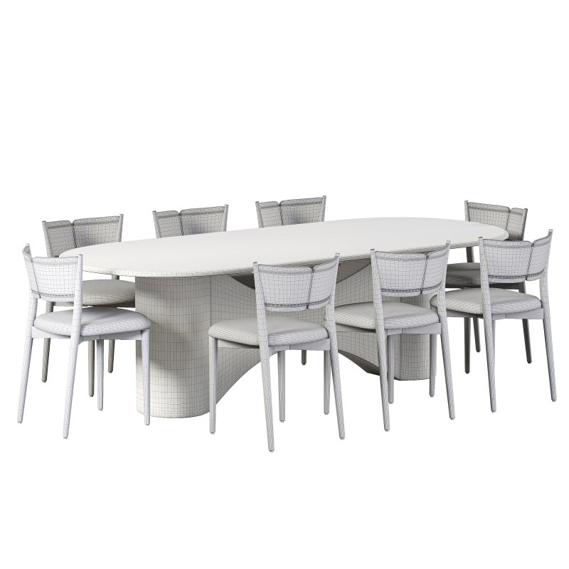 Grady Dining Chair and Olexey Oval Dining Table - Image 6