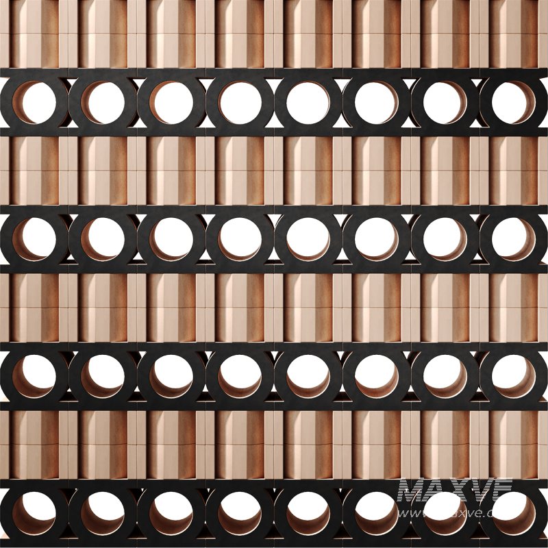 Modular decorative partition JALI NEUTRO & NERO by Mutina - Image 1