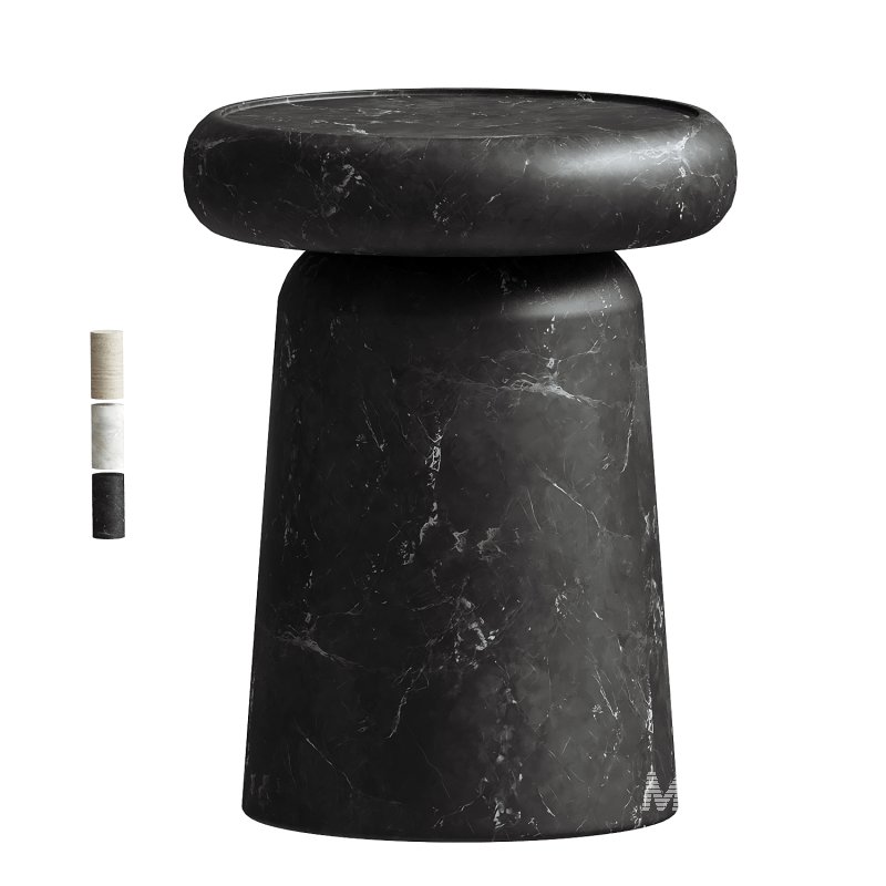 Nissa Black Marquinia Marble Medium Side Table by Ivan Colominas - Image 3