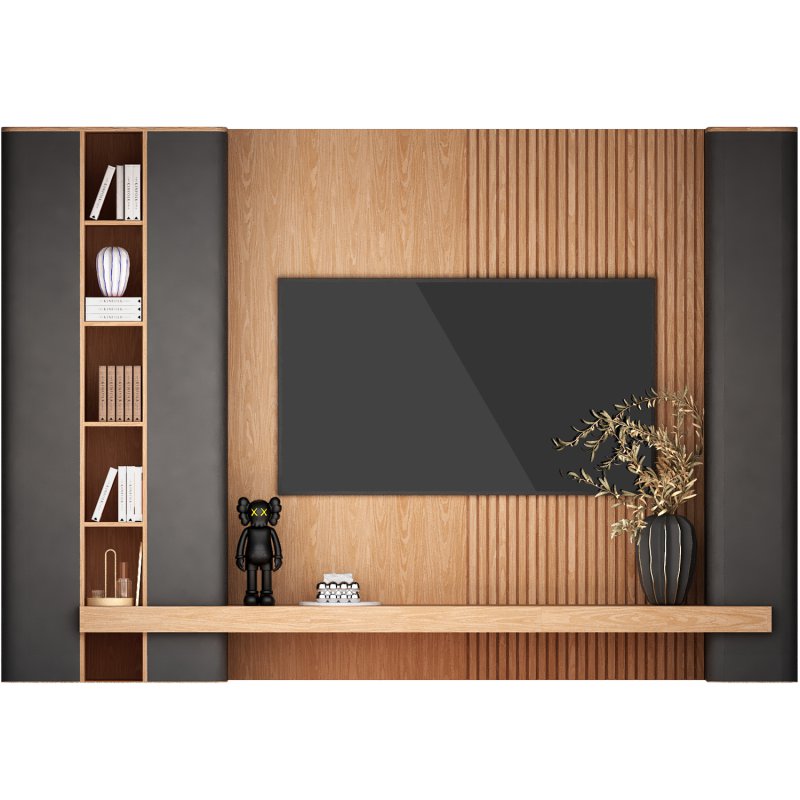 tv wall with modern and minimalist style1 - Image 4