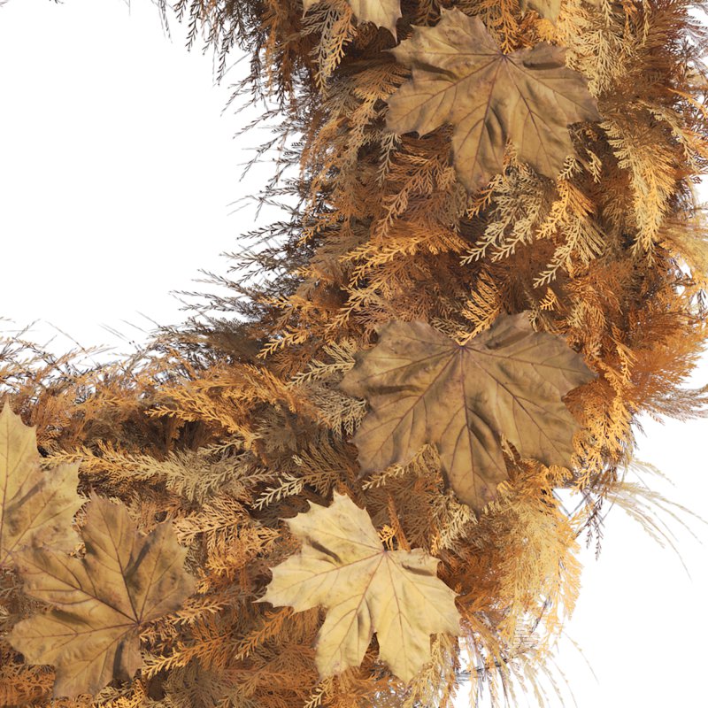 Wreath with dry leaves - Image 2