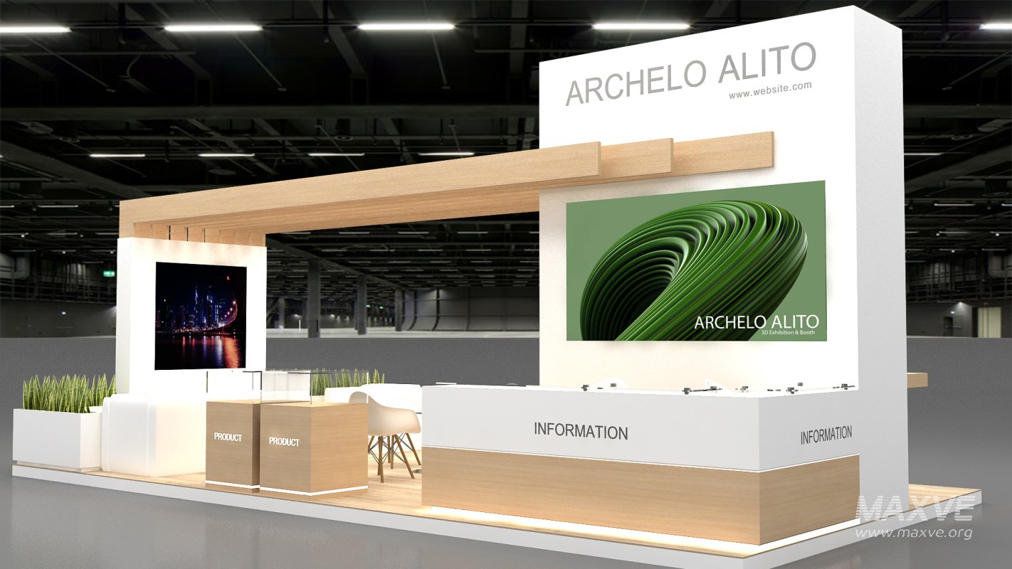 3d exhibition booth stand - Image 3