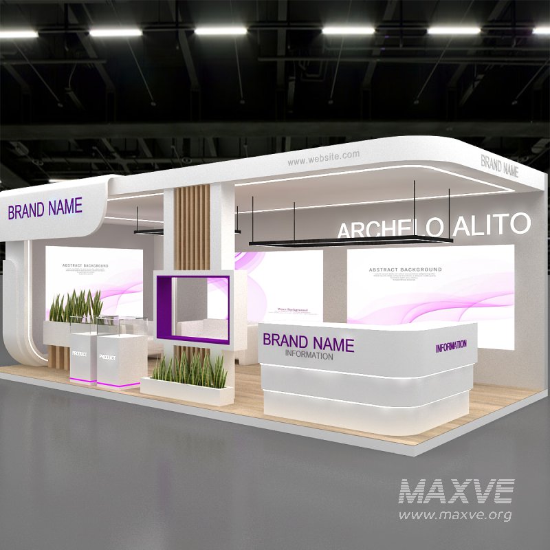 3d model booth exhibition expo - Image 8