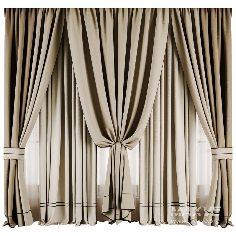 Silk and Cotton Curtain Set 65 - Image 1