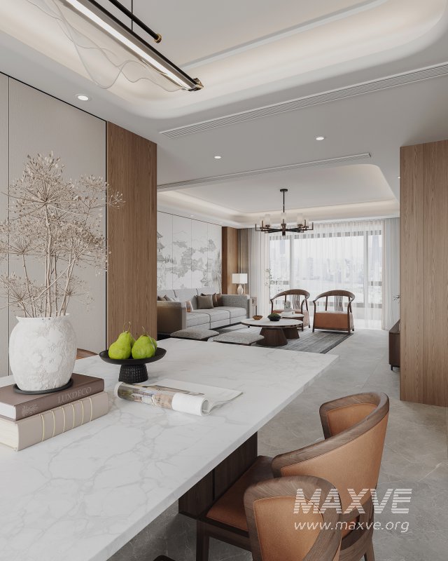 Chinese Living Room Dining Room - Image 3