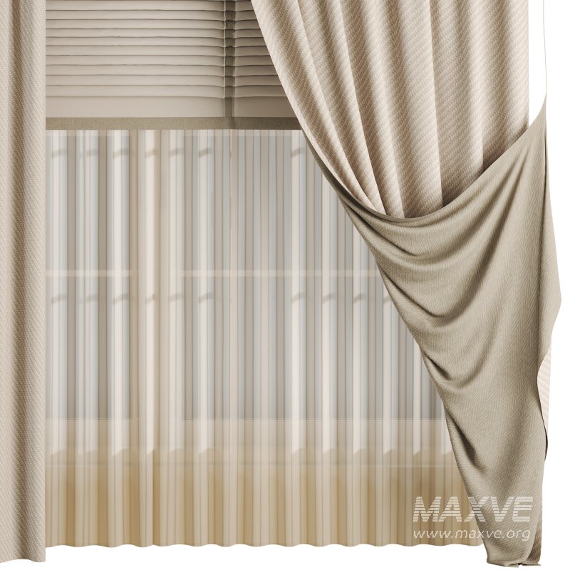 Silk and Cotton Curtain Set 57 - Image 2