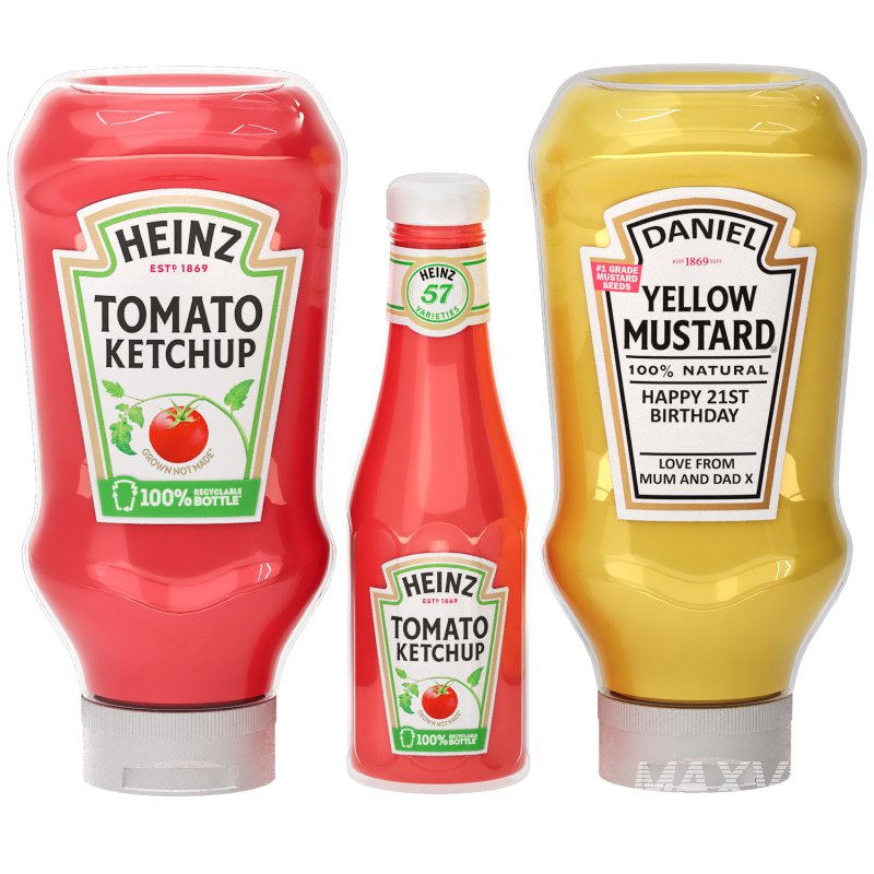 heinz tomato ketchup and yellow mustard - Image 2