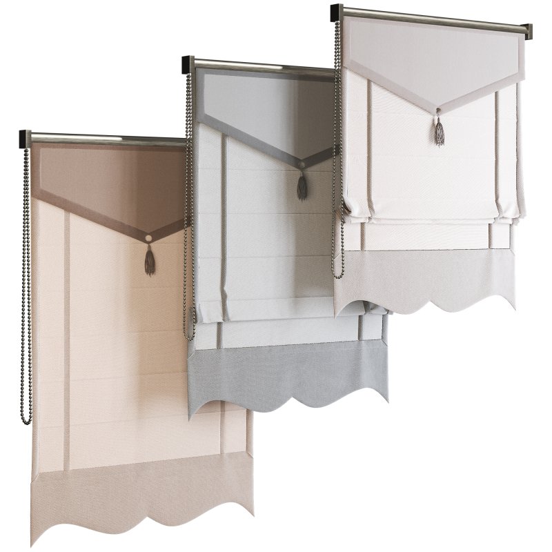 Roman Blinds Curtain Set 044 - Image 1