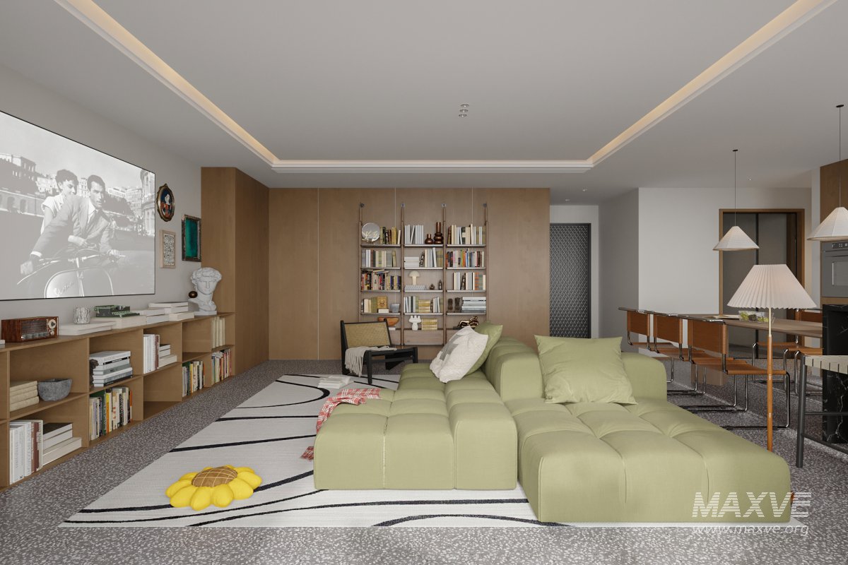 Luxurious living room and dining room bathroom - Image 2