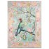 Apollo Botanical Birds Ushak Tropical Green Multi Color Rug - Thumbnail 1