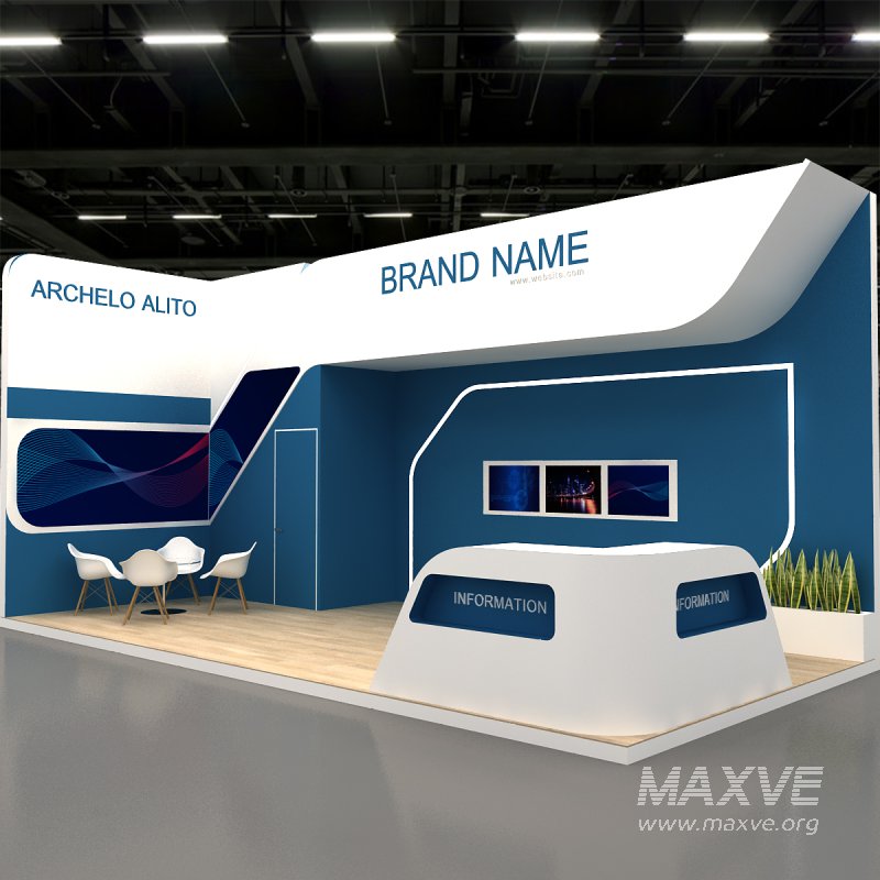 3d exhibition booth stand tradeshow - Image 2