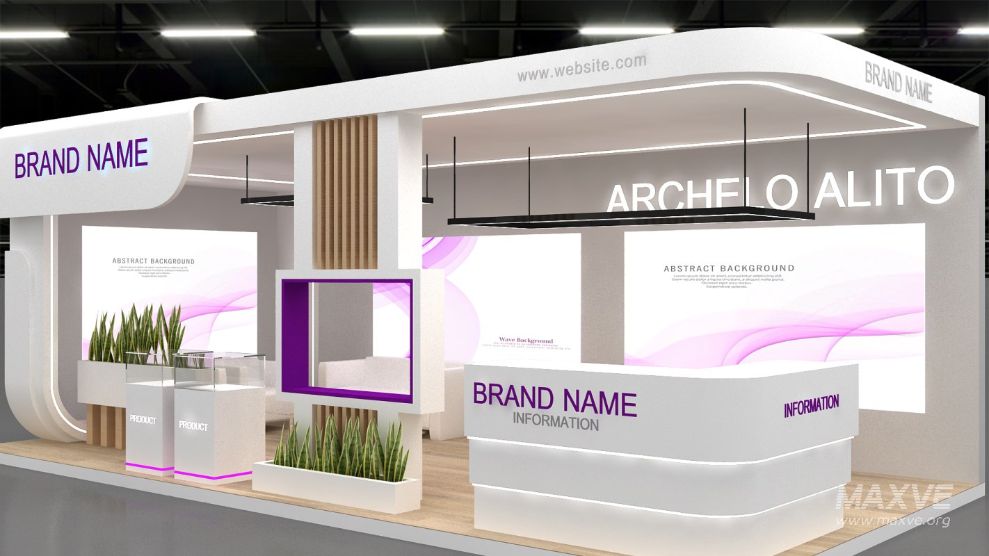 3d model booth exhibition expo - Image 1