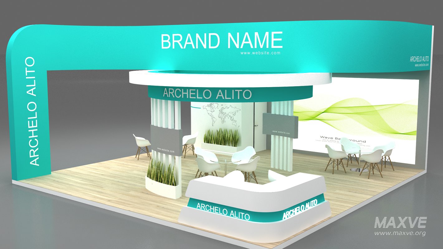 3d model booth - Image 5