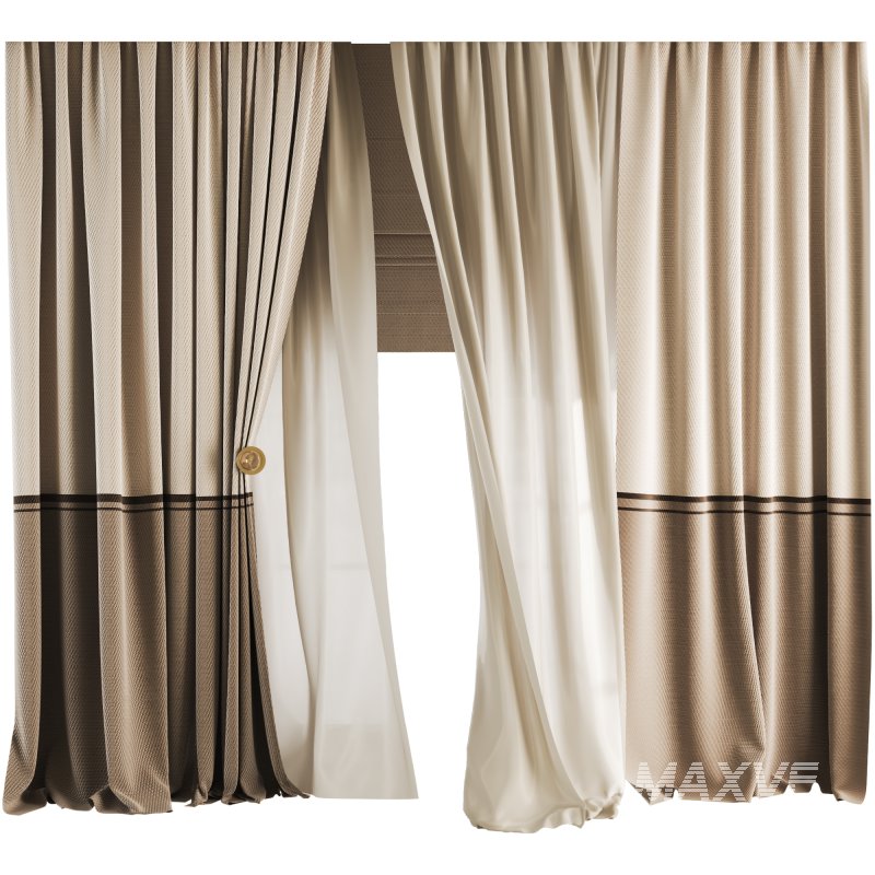 Silk and Cotton Curtain 043 - Image 1