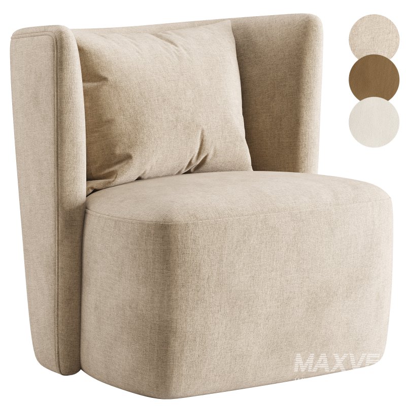 Sculpted Swivel Chair - Image 3