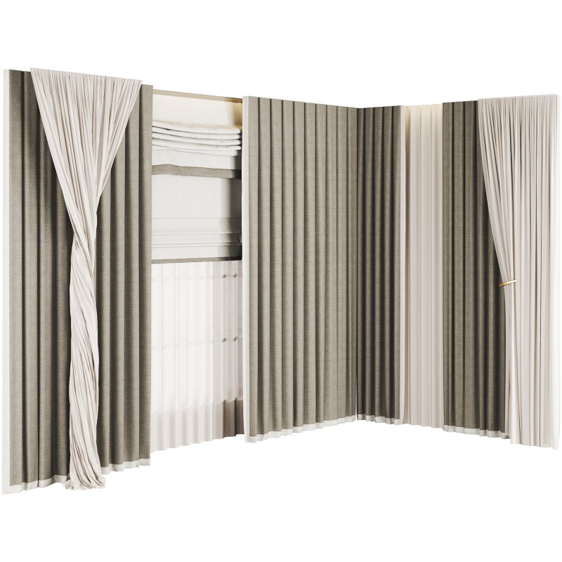 Silk and Cotton Curtain 050 - Image 1