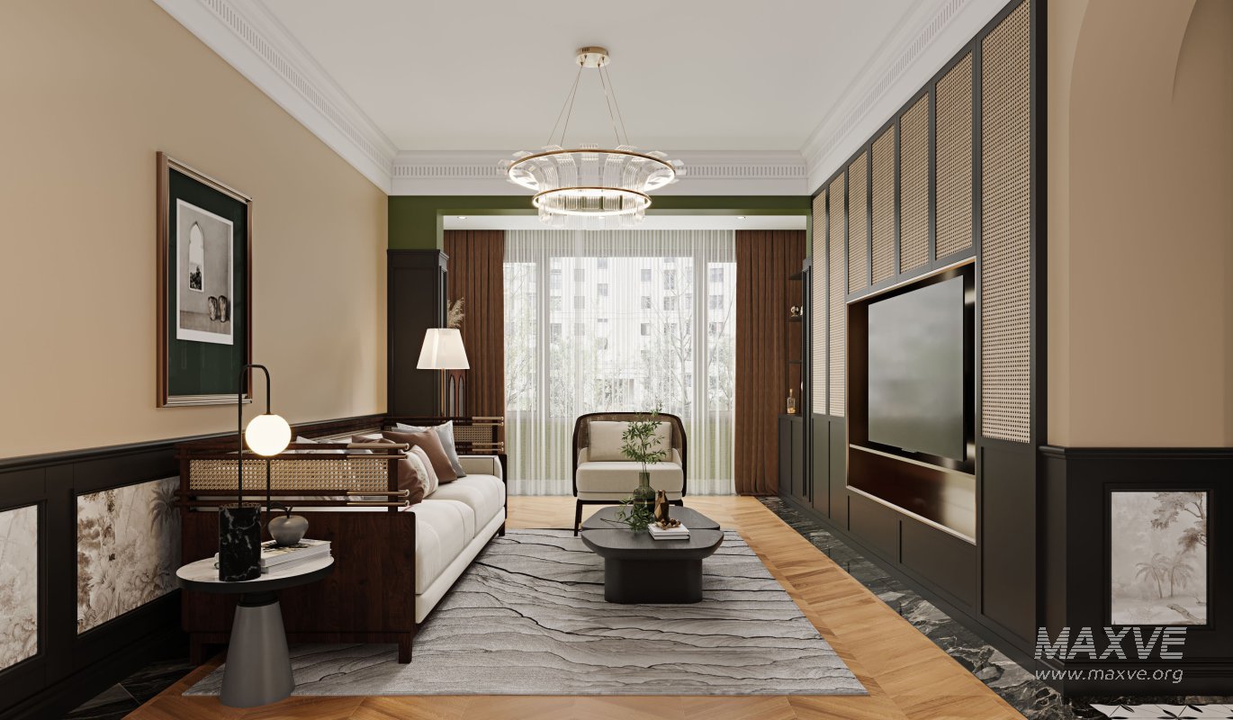 Luxurious living room and dining room - Image 3