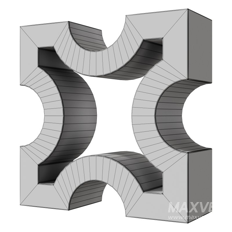 Modular Wall 27 Breeze Block BB19-01 by Cement Tile Shop - Image 3