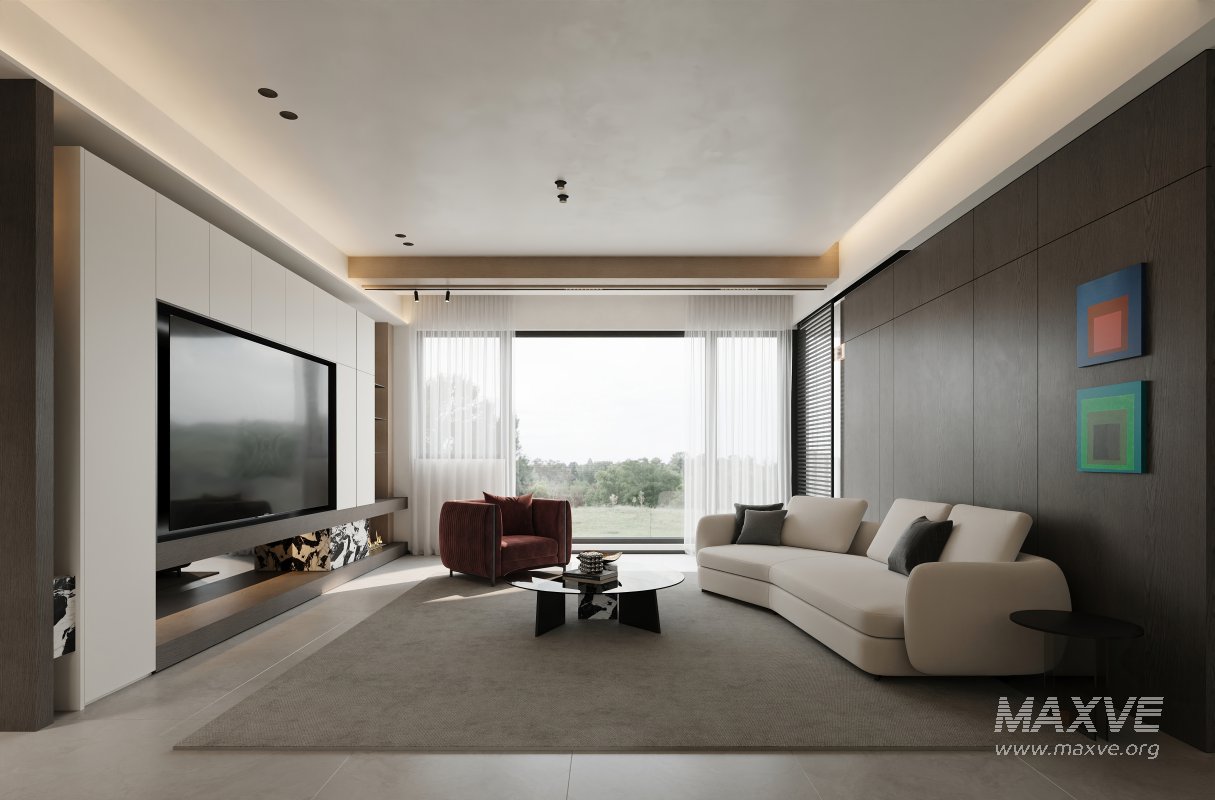 Modern living and dining room - Image 1