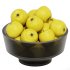 Low Glass Bowl Centerpiece with Yellow Apples - Thumbnail 2