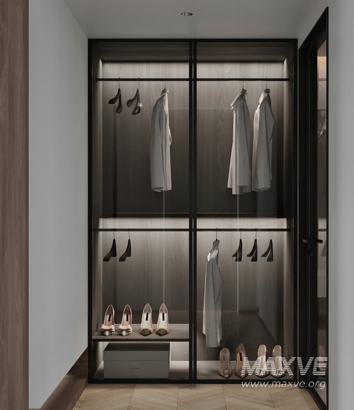 modern bathroom and dressing room - Image 1