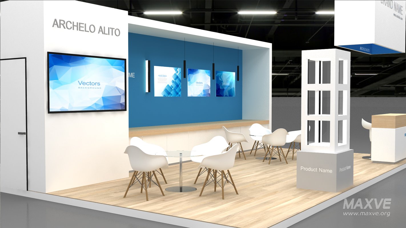 3d model exhibition booth tradeshow - Image 3
