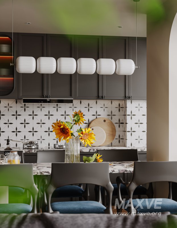 Luxurious living room and dining room kitchen - Image 7