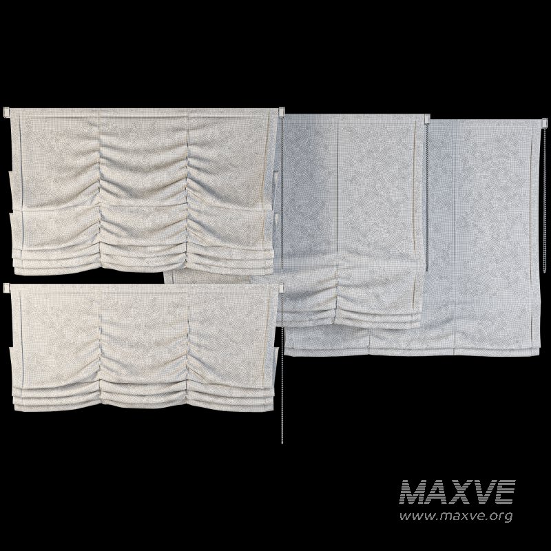 Roman Blinds Curtain Set 047 - Image 5