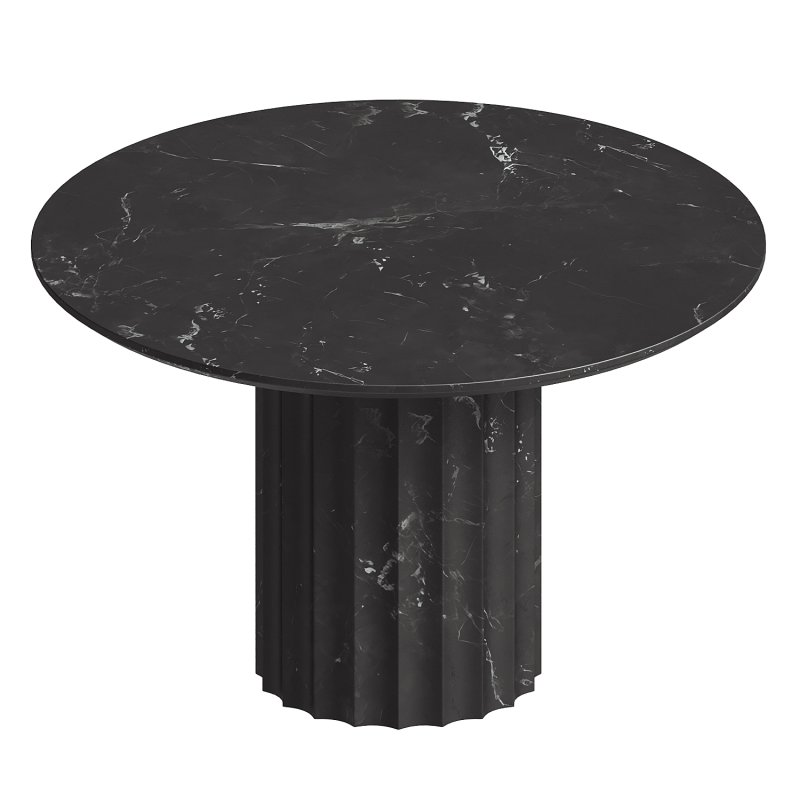 Danae Round Stone Dining Table - Image 5