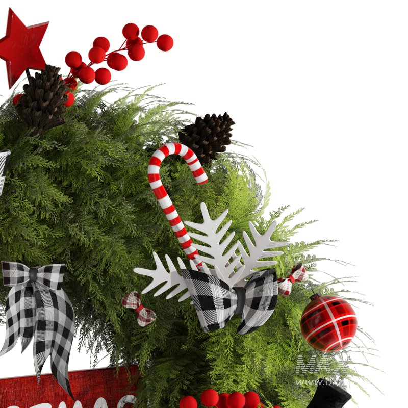 Decorative Snowman Wearth Christmas Set - Image 5