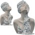 Porcelain Ceramic Floral Bust Sculpture - Thumbnail 5