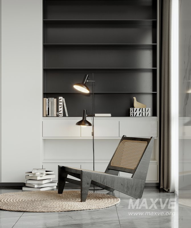 Modern living room and dining room interior scene - Image 7