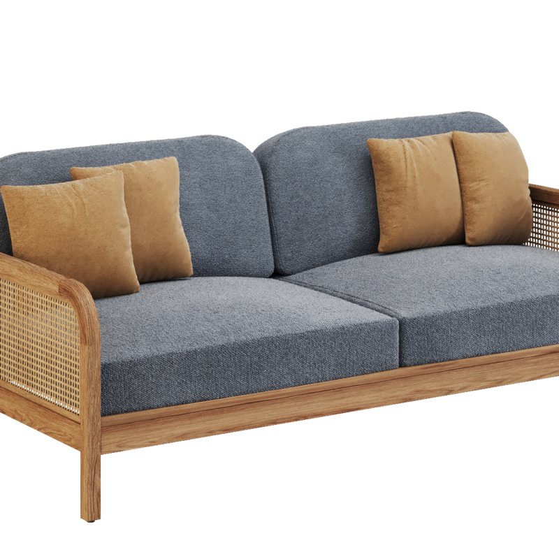 Cane Outdoor Sofa - Image 6
