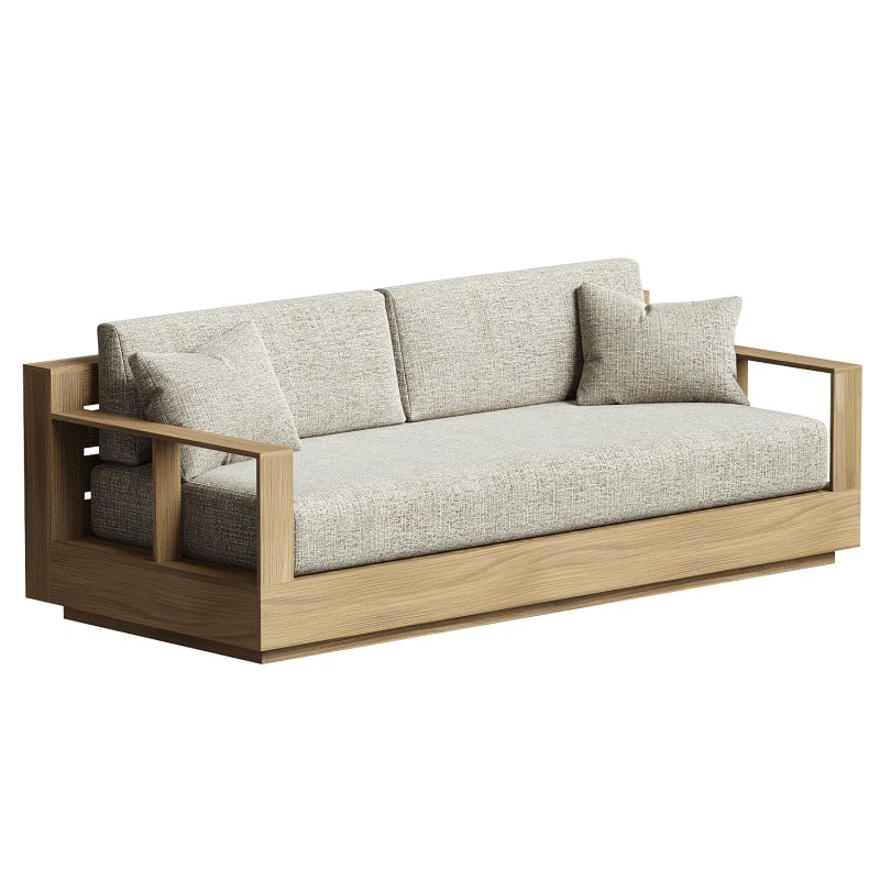Bal Harbour Outdoor Teak Sofa - Image 3
