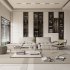 Modern living room and dining room interior scene - Thumbnail 4