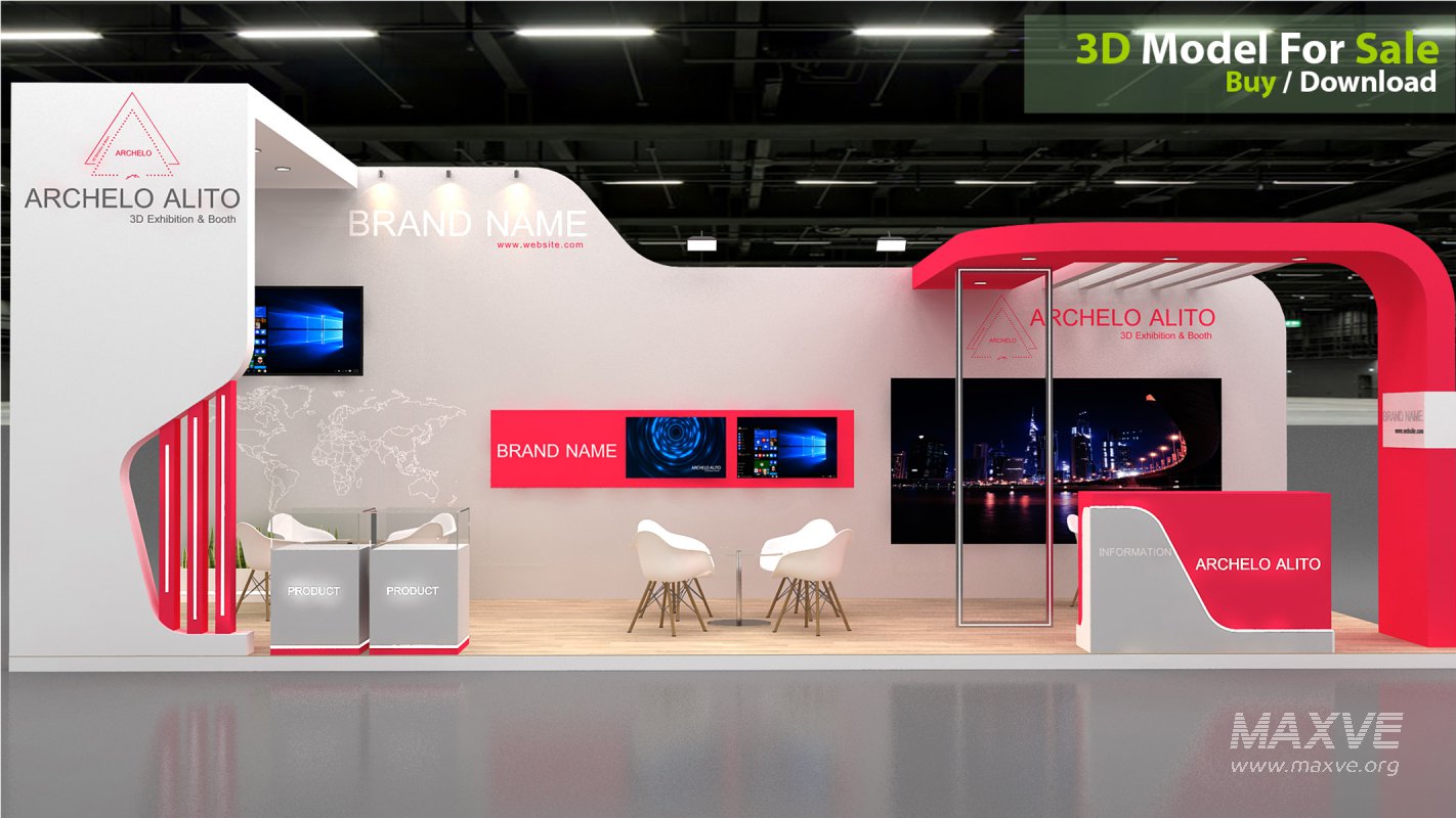 exhibition 3d model - Image 2