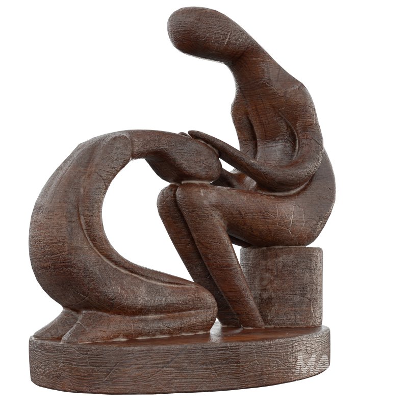 Wooden Statue 01 - Image 5