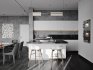 Modern living room and dining room interior scene - Thumbnail 6