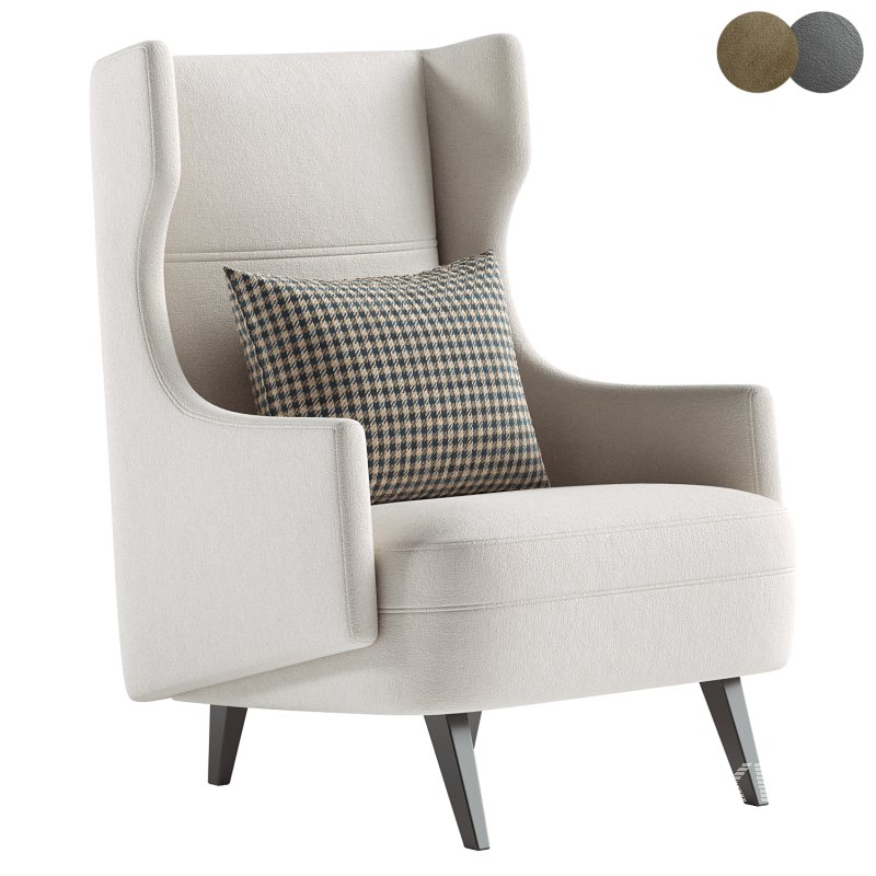 Budelli Cloud Wing Chair - Image 3